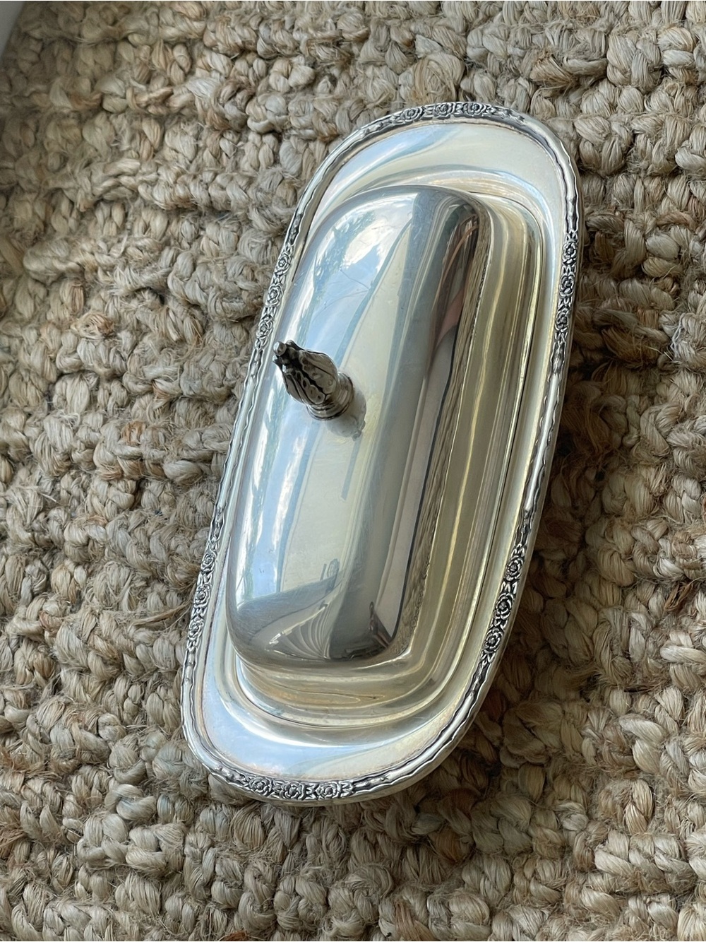 Vintage Camille International Silver Co. Butter Dish 6099